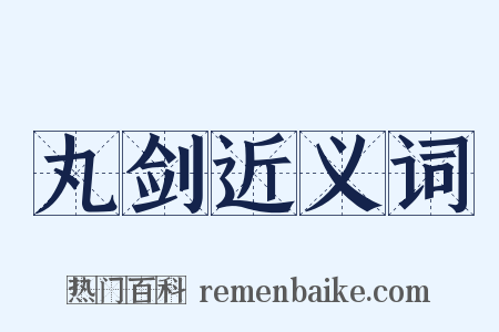 丸剑近义词是什么意思的图片